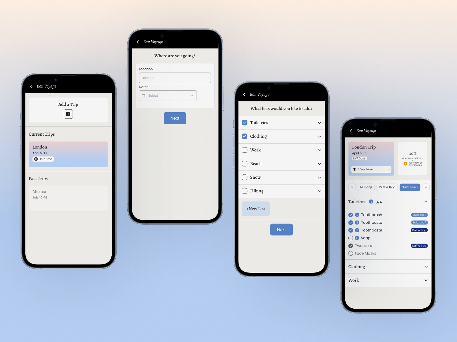 Bon Voyage app image